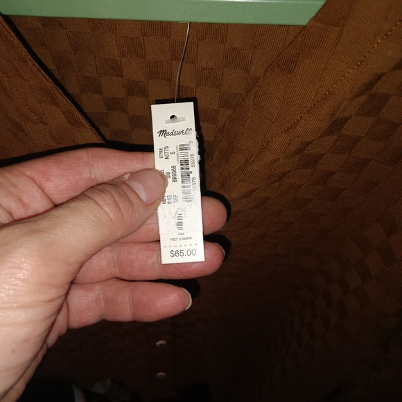 MADEWELL Checkerboard Jacquard Cardigan - Picture 9 of 9